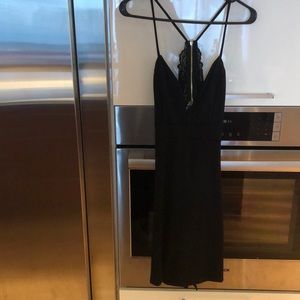 Black dress with lace